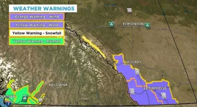 Calgary Faces Powerful Wind Gusts Up to 120 km/h, Prompting Warnings