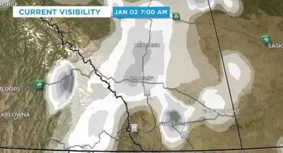 Calgary's New Year Begins with Dense Fog and Freezing Drizzle