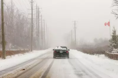 Central Ontario Under Weather Advisories as Blowing Snow Creates Hazardous Driving
