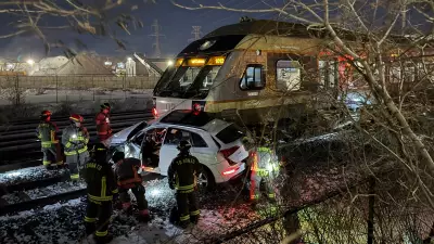 Driver Charged After Vehicle Struck by UP Express Train at Toronto GO Station