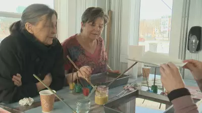 Halifax Residents Experience Turkish Paper Marbling Art in Dartmouth Workshop