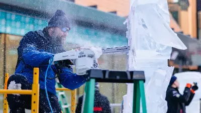 Ice District Welcomes Back Spectacular Ice-Carving Exhibition This Week