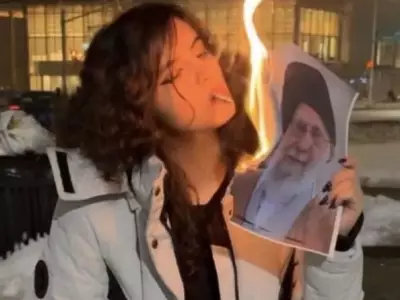 Iranian refugee's fiery protest in Ontario sparks global meme movement