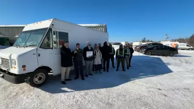 Purolator Donates Refurbished Delivery Truck to Feed NB in Moncton Through Tackle Hunger Program