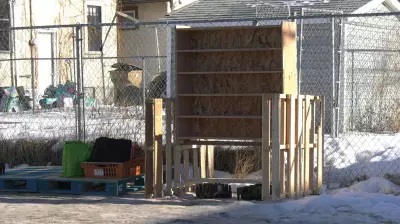 Regina Community Fridge Rebuilt After Fire, Restocked by Anonymous Donor