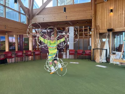 Saskatchewan Hoop Dancer Shares Culture at Wanuskewin Heritage Park