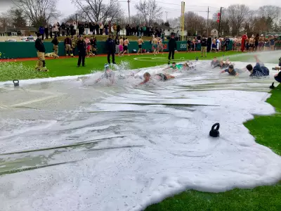 St. Clair College Hosts Freezing Slip 'n Slide to Launch Polar Plunge for Special Olympics