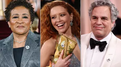 Stars Wear 'Be Good' Pins at 2026 Golden Globes to Protest ICE Killing