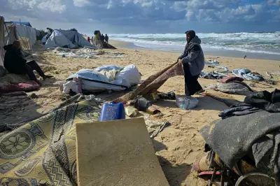UN: Palestinian Boy, 5, Drowns in Gaza Tent Camp Flooding
