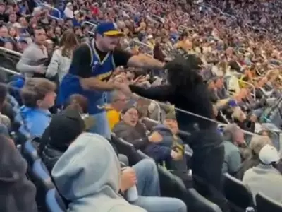 Wild Fan Fight Erupts at NBA Game Between Warriors and Bucks in San Francisco