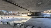 Concrete Debris from Bronson Bridge Prompts Partial Closure of Rideau Canal Skateway