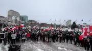 Ottawa Demonstrators Brave Frigid Cold to Show Solidarity with Iran
