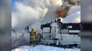 Saskatchewan Firefighters Battle Intense House and Trailer Blaze in Star City Amid Frigid Conditions