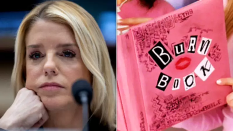 Attorney General Pam Bondi's 'Burn Book' Binder Sparks Mockery in Congressional Hearing
