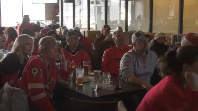 Calgary Fans Share Nation's Heartbreak After Canada's Overtime Hockey Loss