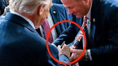 Congressman Nehls' Cringe-Worthy Plea for Trump's Autograph on Tie Goes Viral