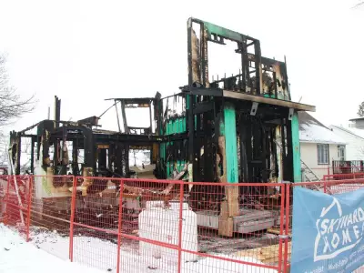 Fire Destroys Under-Construction Home in Central Edmonton's Spruce Avenue