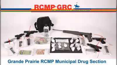 Grande Prairie Police Seize Drugs, Guns, Money in Major Bust, Three Residents Charged