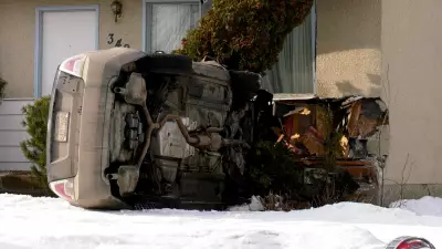 Medical Emergency Leads to Car Crashing into Saskatoon Residence