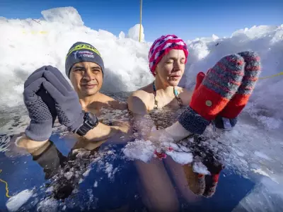 Montreal's Polar Bear Club Braves Frigid Waters in Weekly Sunday Plunge