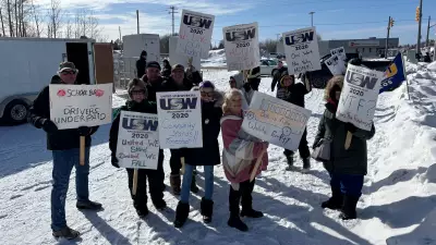 Northern Ontario School Bus Driver Strike Leaves Nearly 2,000 Students Stranded