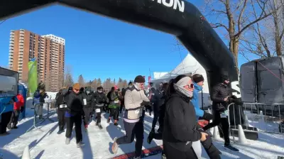 Runners Brave -30 Windchill for Winterlude's Unique Nordic Race in Ottawa