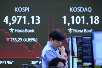 Tech-Led Sell-Off: Bitcoin Dives 8%, South Korea's Kospi Plummets Nearly 4%