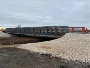 Acrow's Temporary Bridge Installed on Manitoba Highway 3 Near Winnipeg