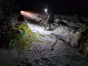 Cleanup Underway After Military Fuel Truck Overturns on N.W.T. Highway