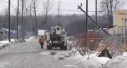 Downed Powerline Blocks Road in London Industrial Park, Hydro Crews Respond