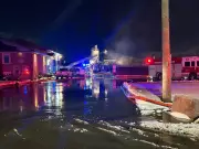 Firefighters Battle Blaze at Windsor Industrial Complex on North Service Road