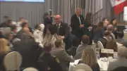 Grassy Narrows Protesters Briefly Disrupt Premier Ford's Mississauga Speech
