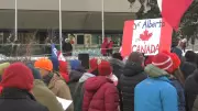 Hundreds Rally in Sub-Zero Calgary to Support 'Forever Canadian' Campaign