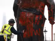 Man Arrested for Anti-Israeli Graffiti on Churchill Statue in London