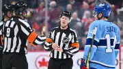 Nova Scotia-Born Referee Gord Dwyer Officiates Men's Olympic Hockey Final