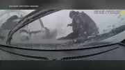 OPP Officer Struck by Vehicle in Zero Visibility Winter Storm: Dashcam Footage Released