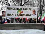 Protesters Rally at U.S. Embassy in Ottawa Supporting Military Strikes on Iran