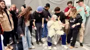 St. Clair College Paramedic Students Pie Professor for United Way Charity Fundraiser