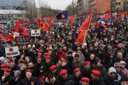 Thousands March in Kosovo on Independence Day Against War Crimes Trials