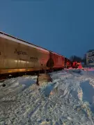 Train and Semi-Truck Collision Forces Closure of Manitoba Highway
