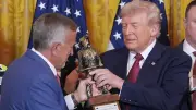 Trump Receives 'Undisputed Champion of Beautiful Clean Coal' Award at White House