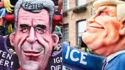 Trump Satirized Again at Düsseldorf Carnival with Controversial Political Floats