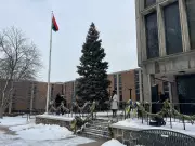 University of Windsor Celebrates Pan-African Flag Raising Despite Winter Snowfall