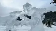 Warm Weather Melts Banff Snow Sculptures for Second Consecutive Year