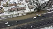 Water Main Break Closes Westbound Gardiner Expressway Lanes in Toronto
