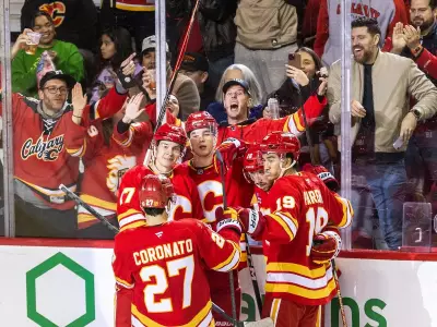 Flames Players Share Laughter Over Goofy Warmup Routine After Victory Over Panthers