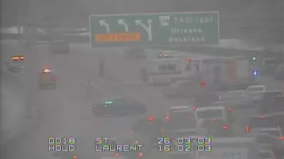 Highway 417 Crash Near St. Laurent Sends One to Hospital