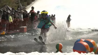 Snow Valley's Pond Skim Event Caps Off Thrilling Ski Season in Barrie