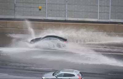 Toronto Roads Flooded as Heavy Rain Dumps Up to 40 mm Across GTA