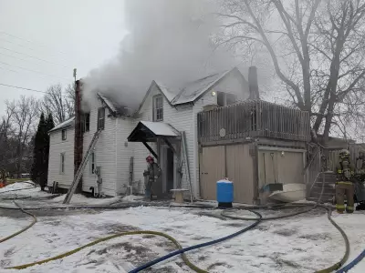 Two Displaced After Commercial-Residential Fire in Manotick